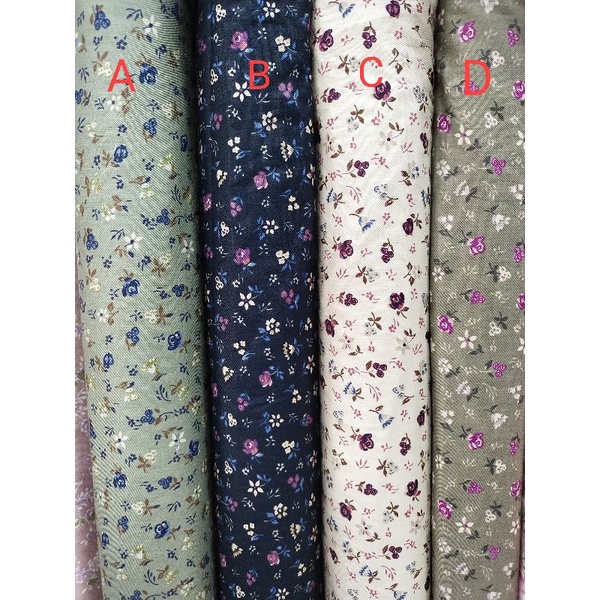 #kain katun jepang motif bunga
