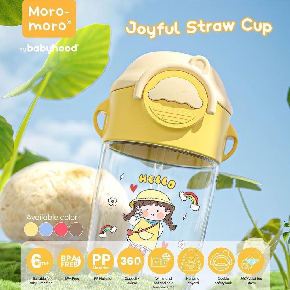 Moro Moro by Babyhood Joyful Straw Cup 360ml / Gelas Botol Anak MSC-2242