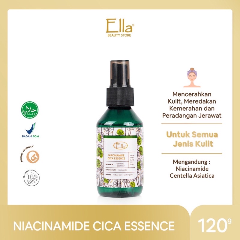 Jual ELLA SKINCARE NIACINAMIDE CICA ESSENCE/ADVANCE SERUM VIT C ORI