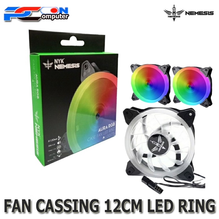 Fan Casing Gaming 12cm NYK AURORA - Blue LED