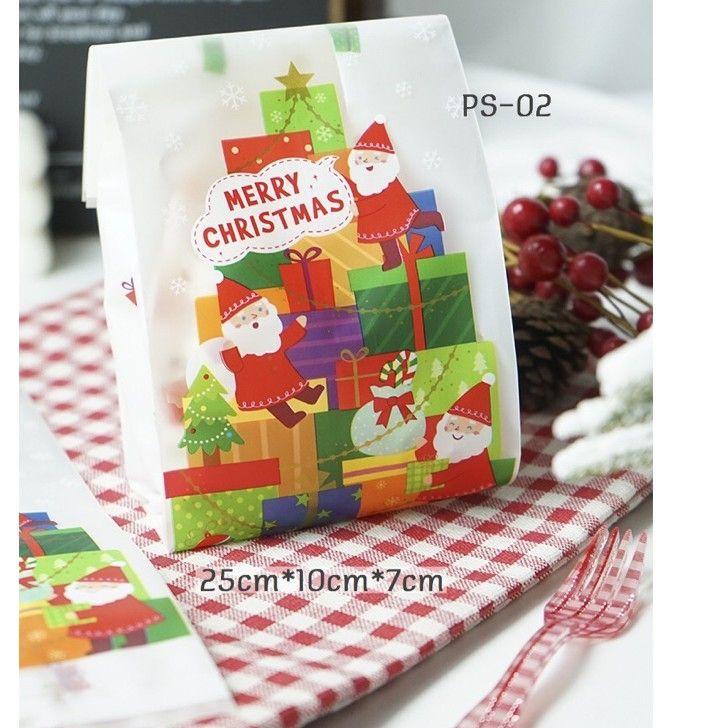 Ready Stok NANA PLASTIK COOKIES NATAL MERRY CHRISTMAS PACKAGING LUCU UNIK PS-02