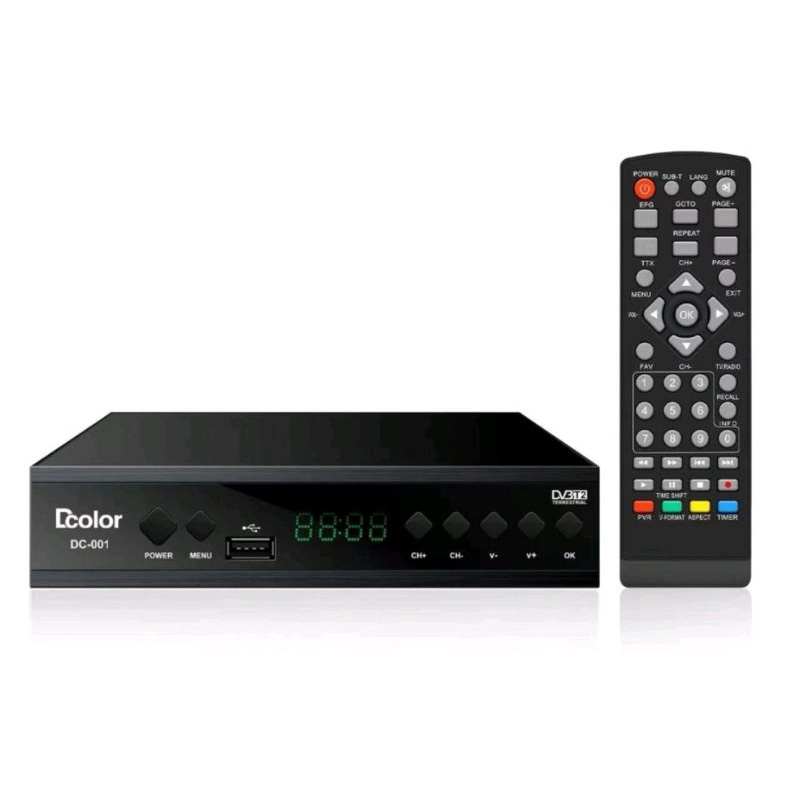 DCOLOR DVB T2 WIFI SET TOP BOX DIGITAL STB SUPER HD