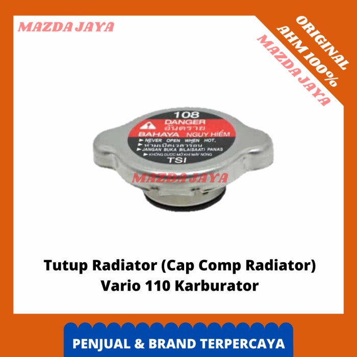 Tutup Radiator Vario 110 Karbu 19037KVB901 ORI AHM