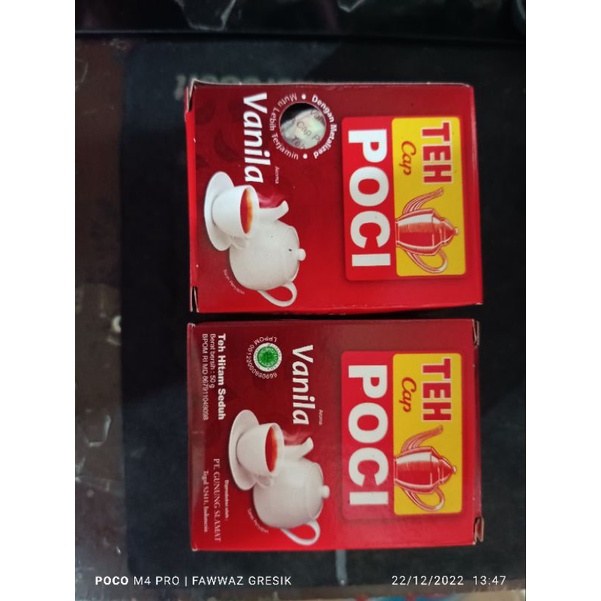 Teh Poci Seduh Hitam Tubruk Vanila 50gr (1 Pcs)