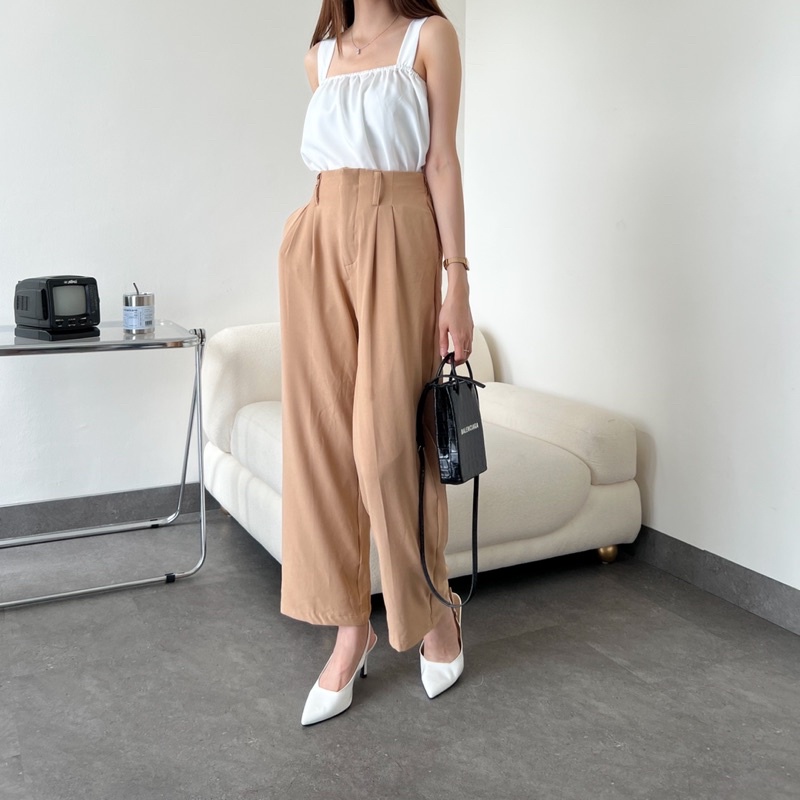 Beige Studio - Holmes Pants / Celana Panjang  High Waisted Wanita