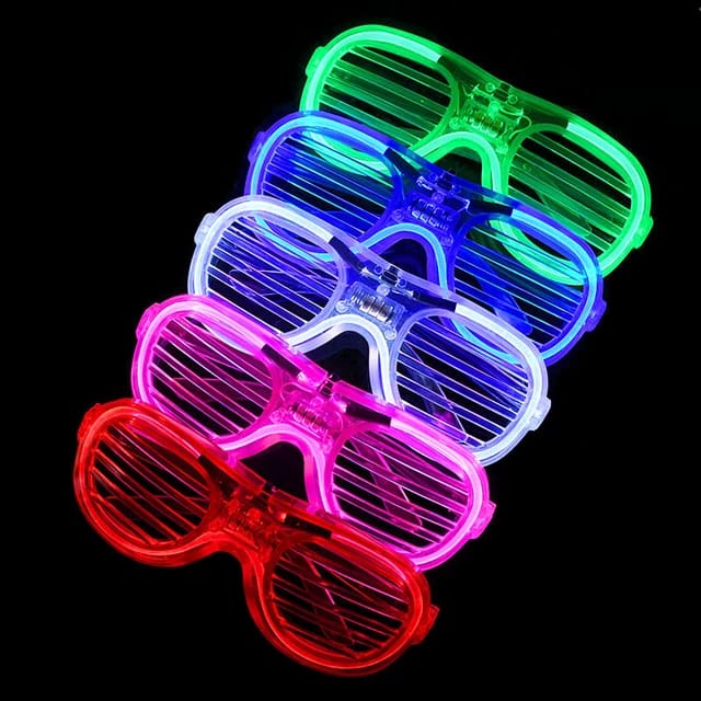 03-LED Kacamata Nyala Malam Colorful Eyeglass Beauty Fashion Perlengkapan Pesta