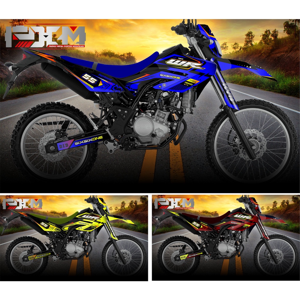 Decal WR 155 Keren Fullbody Biru Hitam Dengan Pilihan warna lain