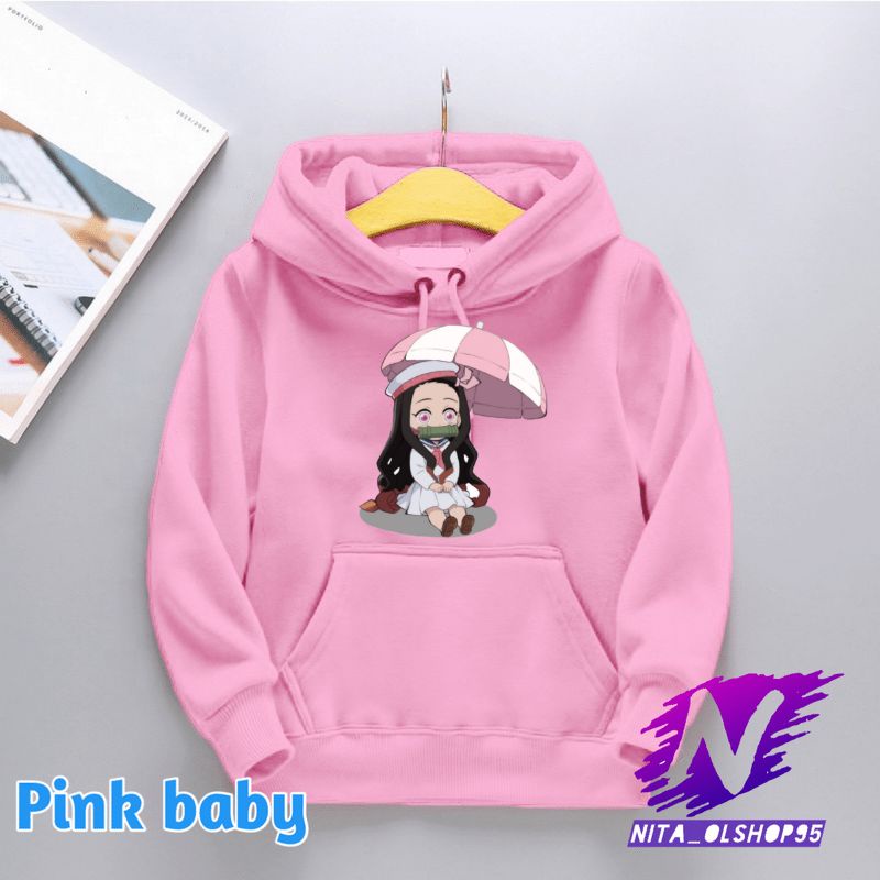 chibi nezuko hoodie sweater anak anime nezuko