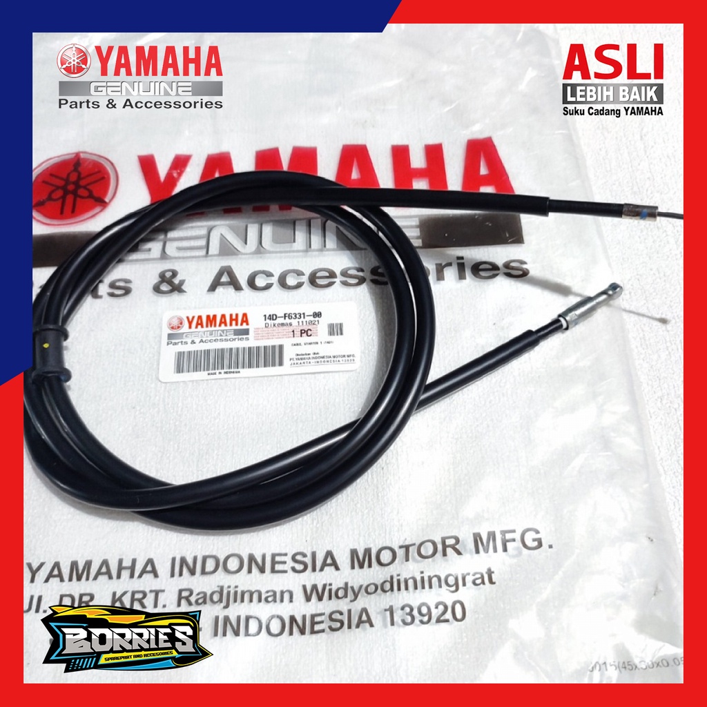 TALI KABEL CUK SHOKE STARTER MIO SPORTY SMILE SOUL KARBU FINO LAMA YGP 14D-F6331-00