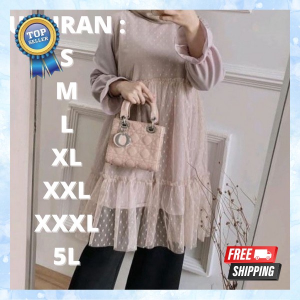 Tunii Fashion Korea Tunic Wqnit Bsju Tonik Remja Mewah Baju Kerja Dewasa Atsan Thunic Murah Tunik Re