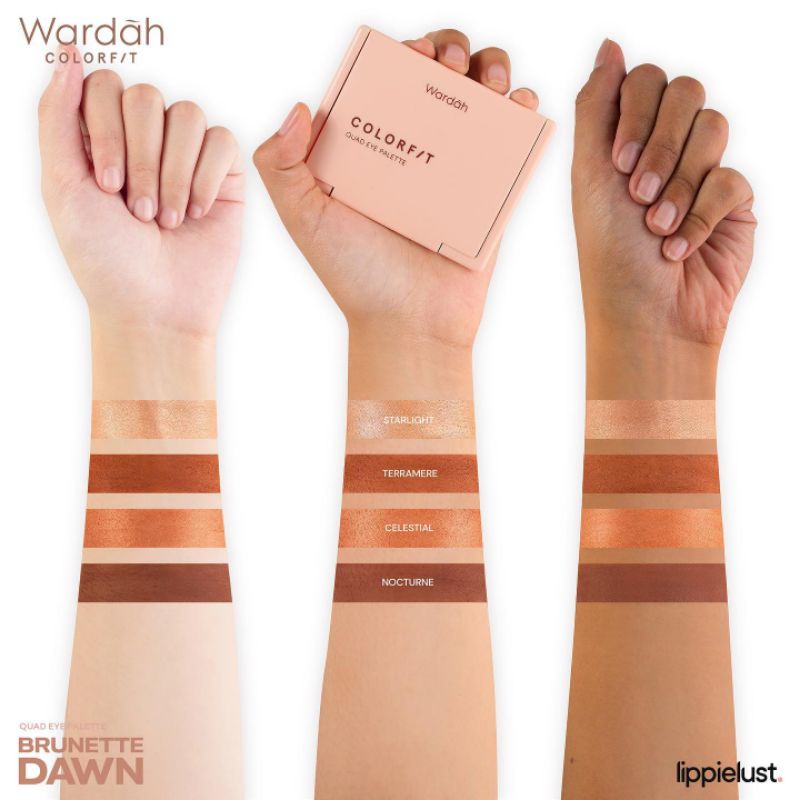 WARDAH Colorfit Quad Eye Palette 6gr