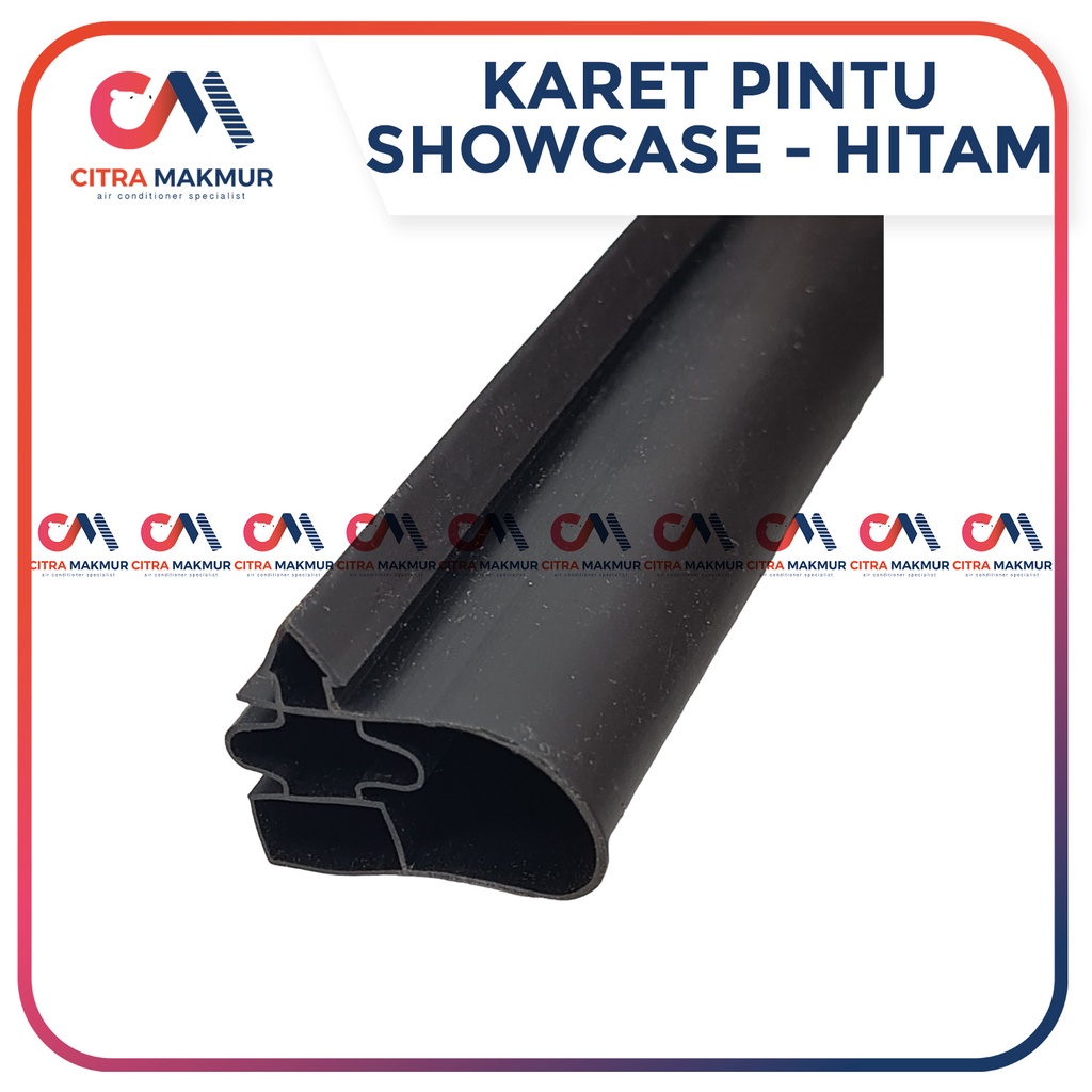 Gasket Karet Pintu Showcase Kulkas 2 pintu Knock TUsuk merk Polytron Freezer baut belum termasuk Magnet 2 per batang meter