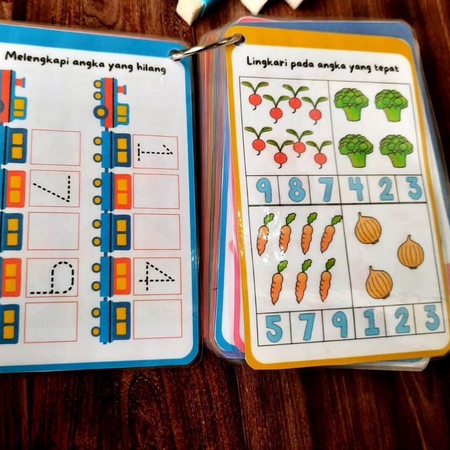 New 80 hal BUSY BOOK ACTIVITY BOOK BUSYBOOK MAINAN MONTESSORI MONTESORI EDUKASI ANAK BALITA WIPE CLE