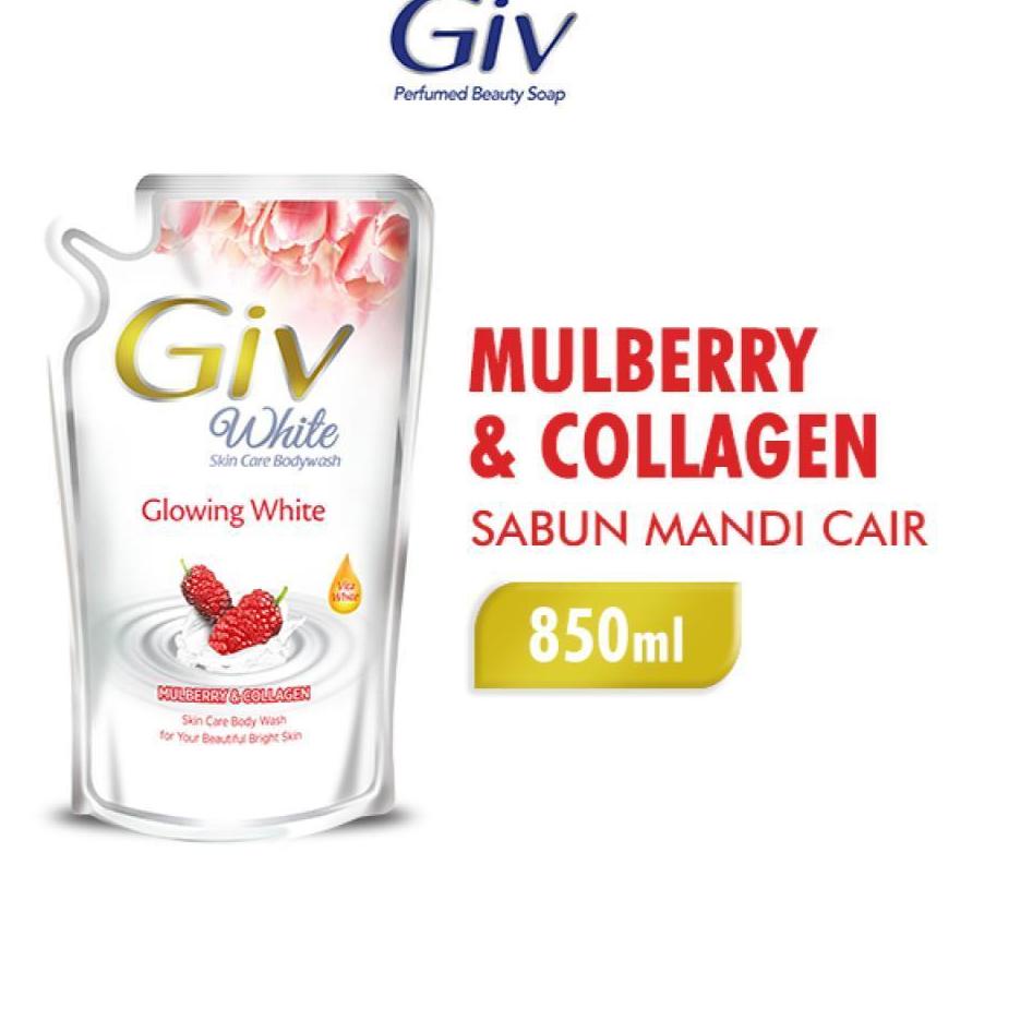 Giv White Sabun Mandi Cair Mulberry & Collagen 850 mL