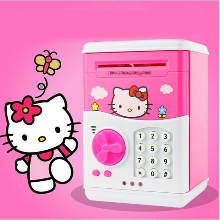 Mainan atm deposito box hellokitty