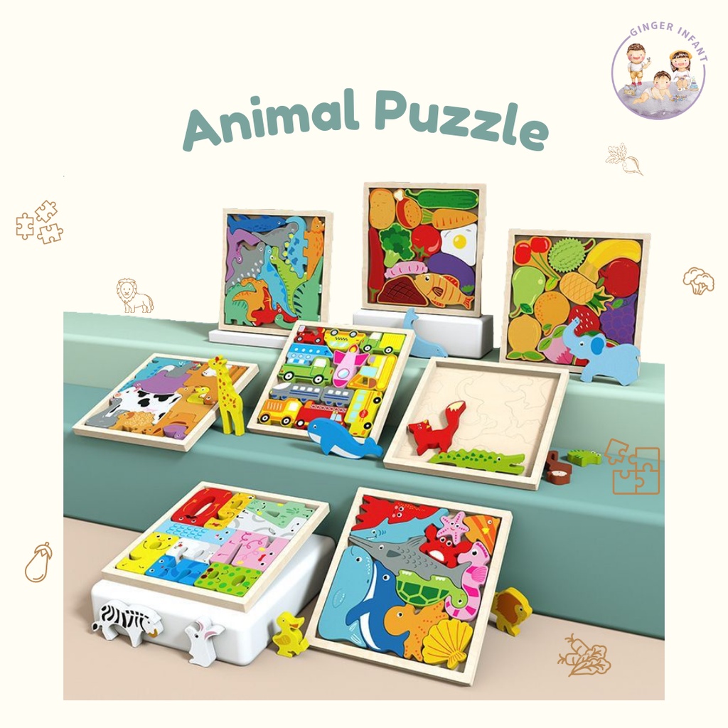 wooden 3d puzzle mainan puzzle kayu  wooden puzzle tetris  jigsaw puzzle gingerinfant