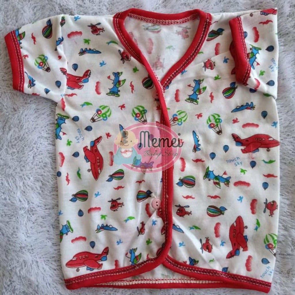 1 LUSIN (12 pcs) Baju bayi pendek KATUN TABUR grosir TERMURAH