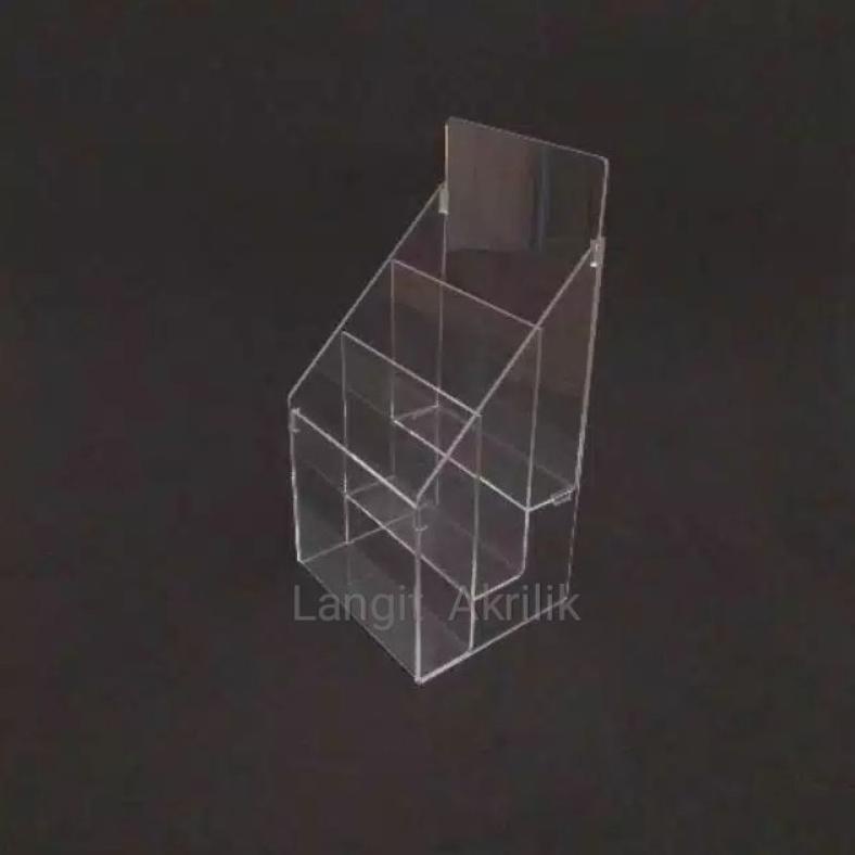 

ACRYLIK DISPLAY BROSUR 10 X 21(1/3 A4) 3 SUSUN TERLARISS...,,,,,