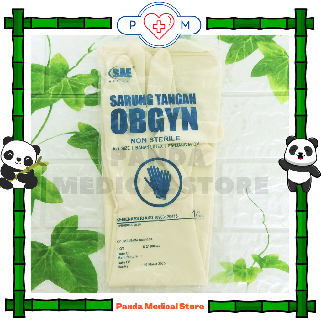 Handscoon / Sarung Tangan Non Steril Latex Obgyn 56cm