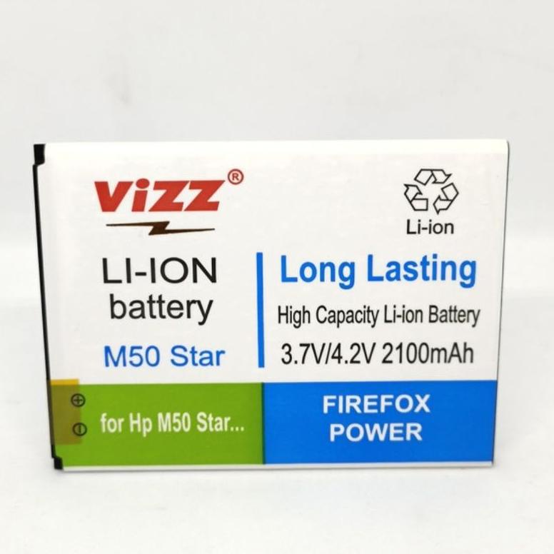 Update Baterai Batre Vizz Evercoss Cross M50 / M50 Star / A75B / M50A / M50A Max / Xtream 1 Pro Orig