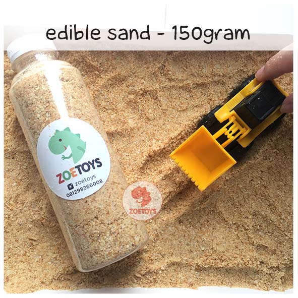 Zoetoys Edible Sand Mud FOOD GRADE 150 gram | Mainan Pasir Lumpur Buatan Dapat Dimakan | Sensory Play Refill Sand