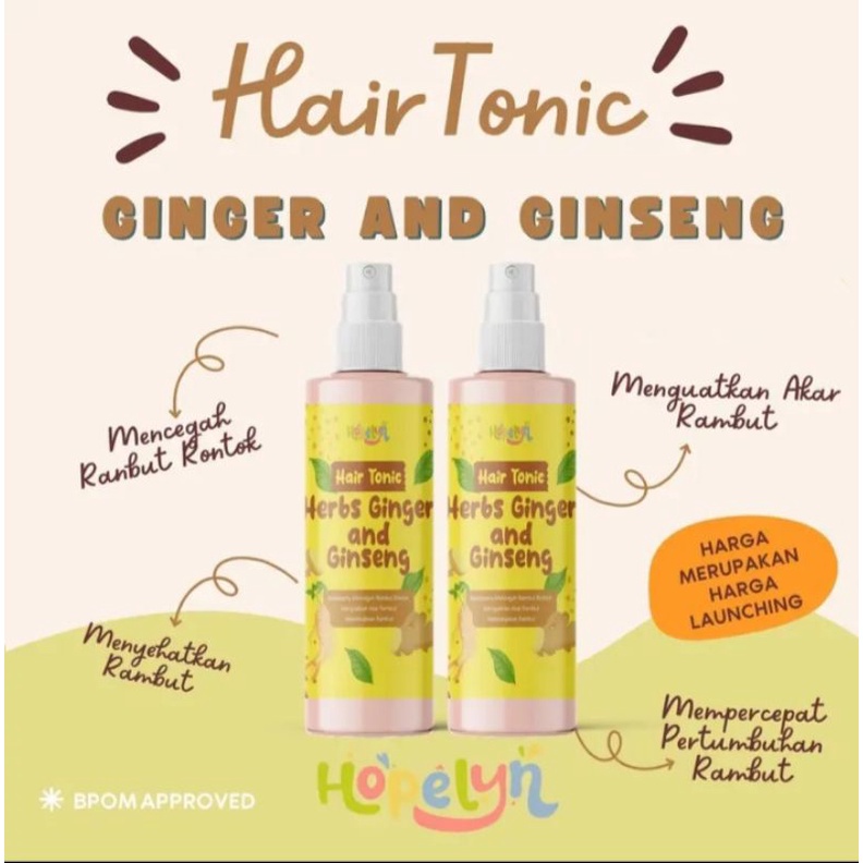 (BPOM) HOPELYN NEW HAIR TONIC / PENUMBUH RAMBUT ALAMI HOPELYN  | LEA GLORIA BEAUTY WATER CENTELLA CALENDULA ROSE PETAL BUTTERFLY / FACE MIST