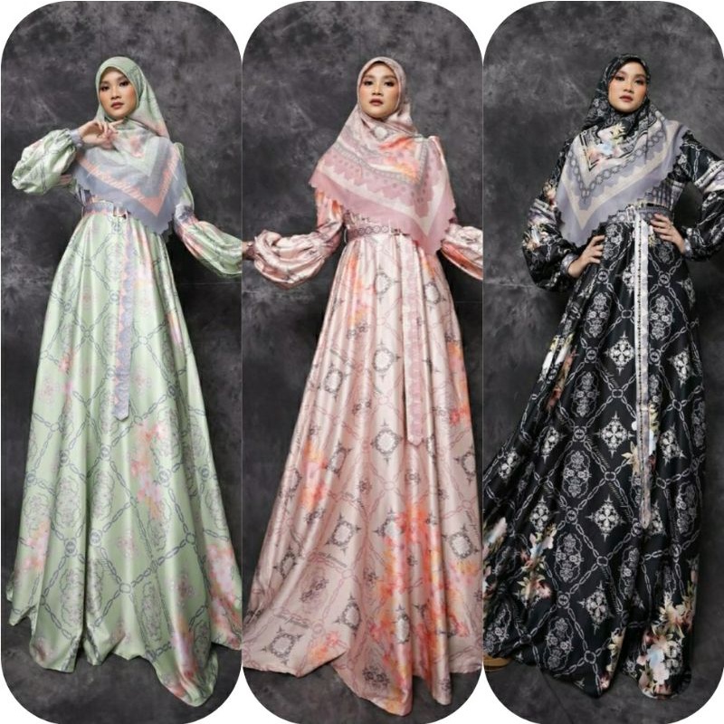 GAMIS SYARI DINA SERIES TREND HIJAB GAMUS PREMIUM @ISMI_PREMIUM