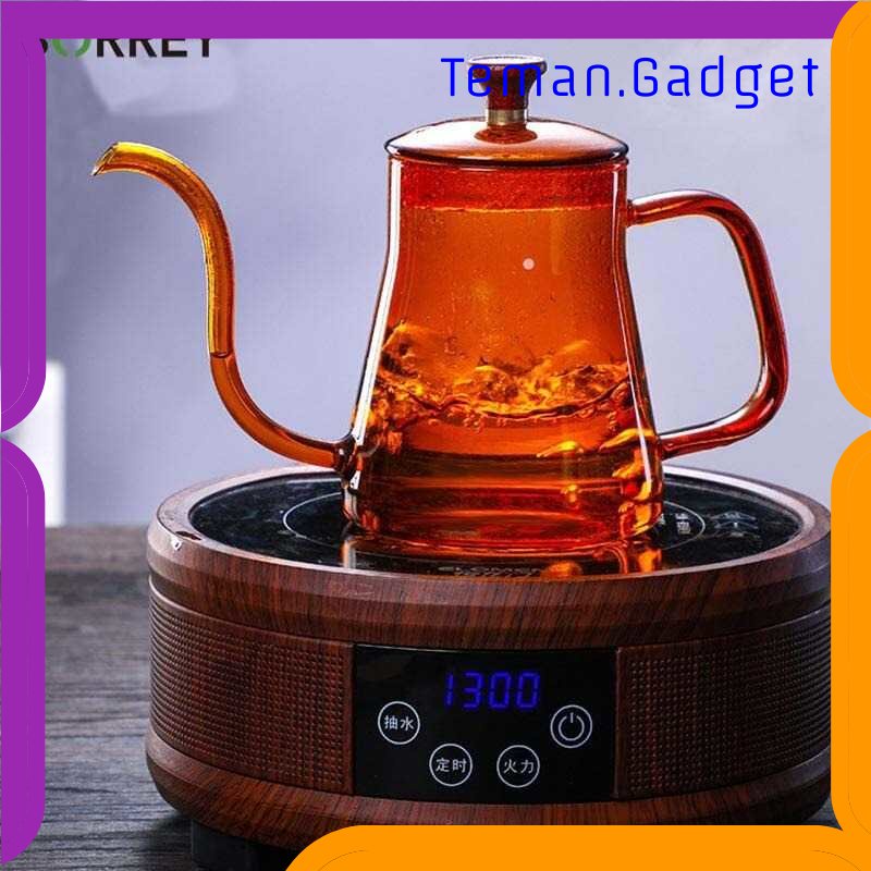 TG - DPR BORREY Teko Pitcher Teh Kopi Jus Borosilicate Glass Leher Angsa - TP-855