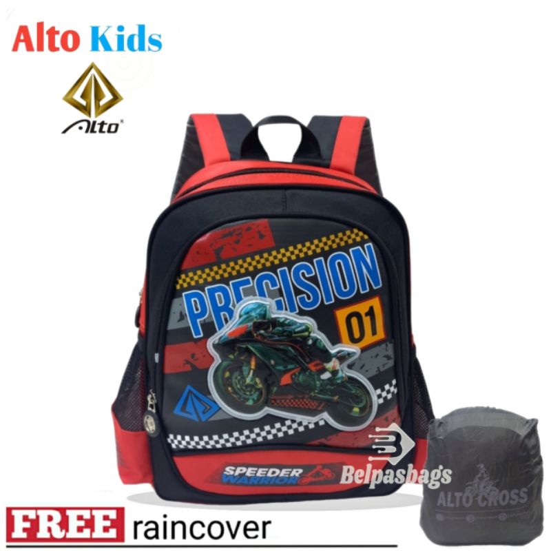 Tas sekolah anak laki laki tas ransel Alto Tk/ SD 40963 Free Raincover