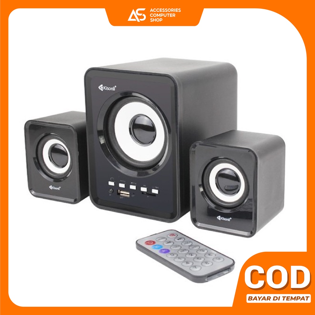 Speaker Aktif Bluetooth Kisonli U2800BT Bisa Radio, TF-Card, Flashdisk, Bluetooth Speaker - ACS