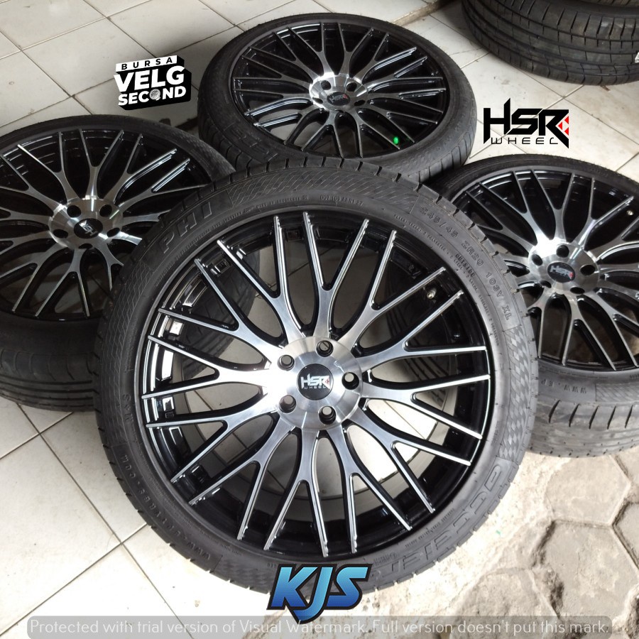 Velg Mobil Bekas Seken Ring 20 KAIWO HSR R20X8,5 Lubang 5 ET40 BAN 245 45 R20