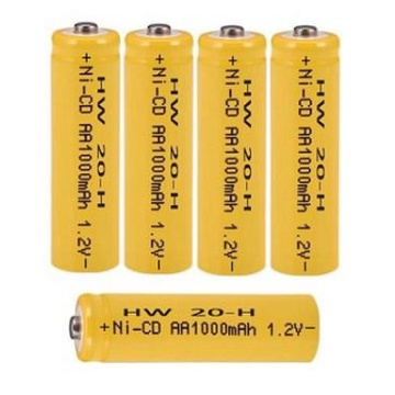 Baterai Rechargeable AA Ni-Cd Batere Isi Ulang A2 1000Mah Battery Batre bisa Cas kembali mainan mouse lampu [MF]