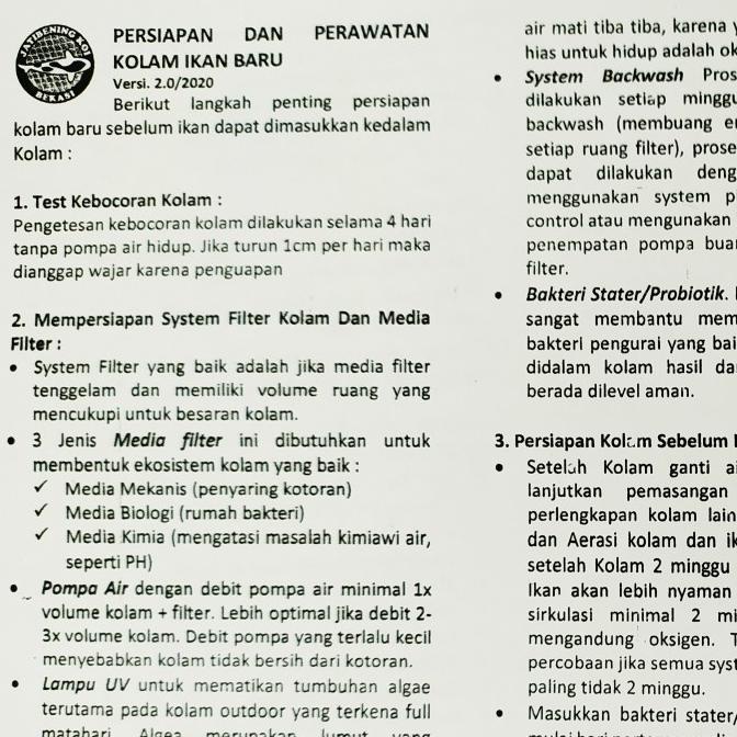 Paket Jernih Filter Tabung Kolam Ikan Koi Hias Aquaponik