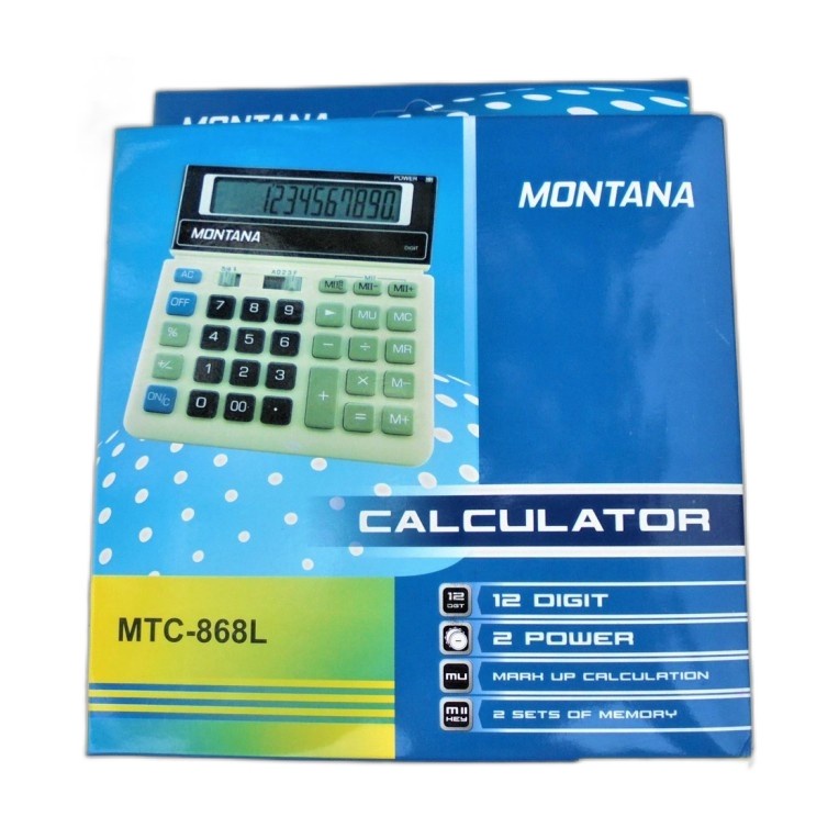 

Kalkulator Montana MTC-868L Plus 12 Digit Desktop Montana MTC868