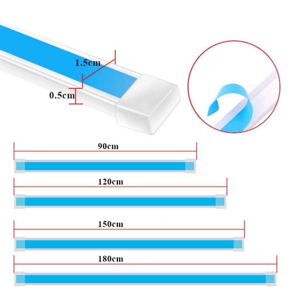 Lanfy Daytime Running Light Universal Putih Merah Kuning Biru Aksesoris Mobil Fleksibel Lampu Dekorasi Led Refitting Auto Headlight Strip