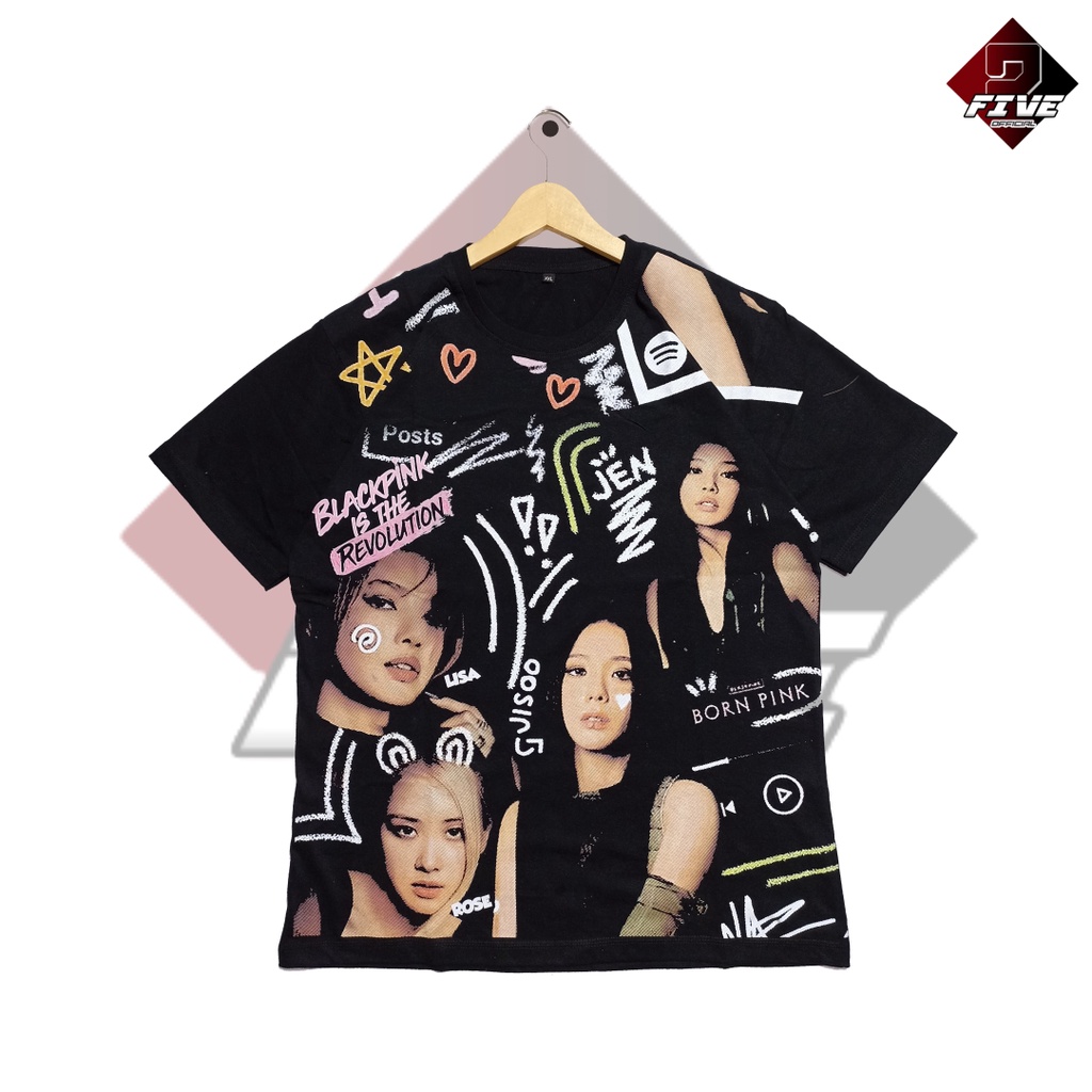 Tshirt Blackpink Fullprint Oversize Kaos Blackpink Kaos Oversize Kaos Blackpink Oversize Allsize