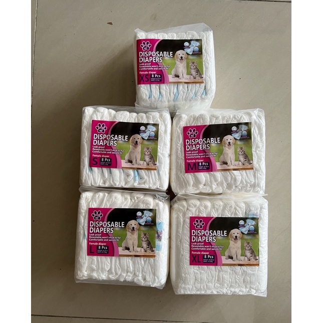 Dog Diaper / Diaper untuk Anjing / Pet Diaper (Harga Satuan)