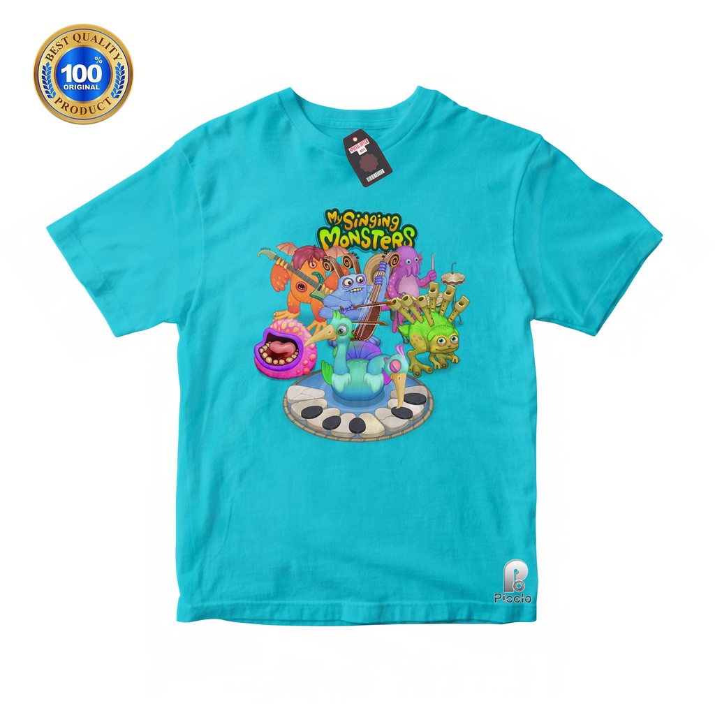 BAJU ANAK KAOS ATASAN ANAK MOTIF KARAKTER MY SINGING MONSTER UNISEX Bahan COTTUN (FREE NAMA)