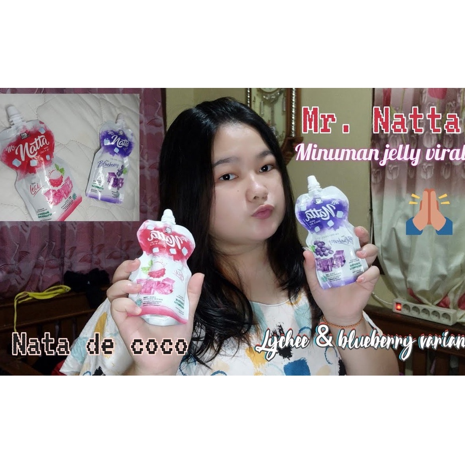 [HALAL] Sidore Mr. Natta Minuman Nata De Coco &amp; Jelly Rasa Buah Peach/ Strawberry/ Blueberry 126ml