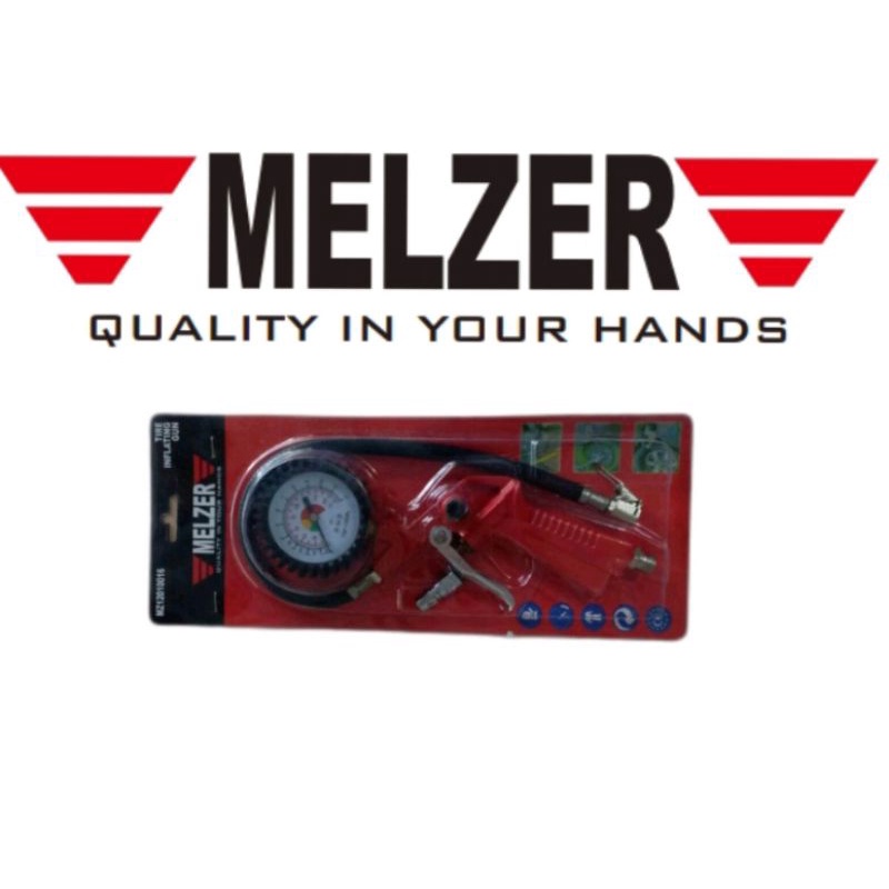 Inflator alat isi dan ukur tekanan angin ban type TG-4 Melzer germany quality