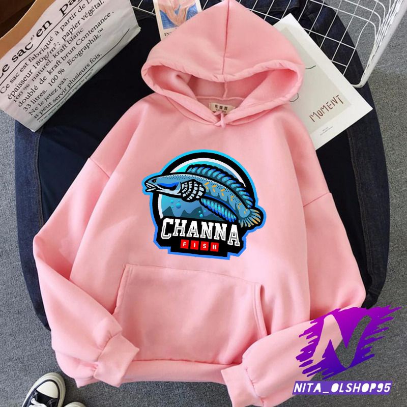 hoodie anak chana fish sweater gambar ikan chana