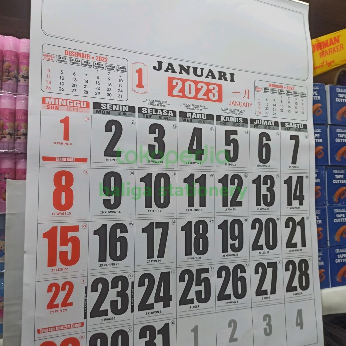 

Buruan serbu] kalender 2023 jumbo angka besar