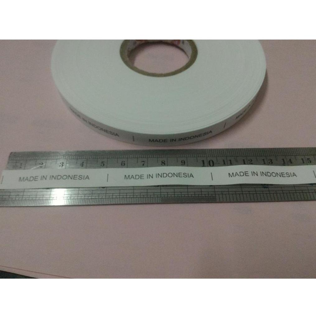 

[M-2@T ♥) 2.000 pcs Made In Indonesia label; label baju,tas,sepatu,helm,sarung tangan,boneka dll banyak diminati