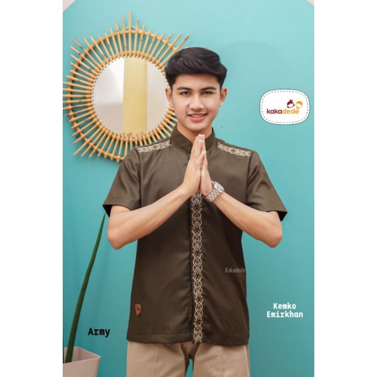 Kemko Kemeja Koko Anak Laki-laki 16T 18T 20T / Koko Bordir Emirkhan by KakaDede