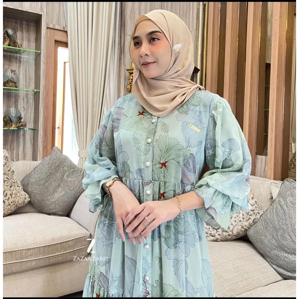 FLORI MAXI DRESS MOTIF WANITA TERBARU KEKINIAN