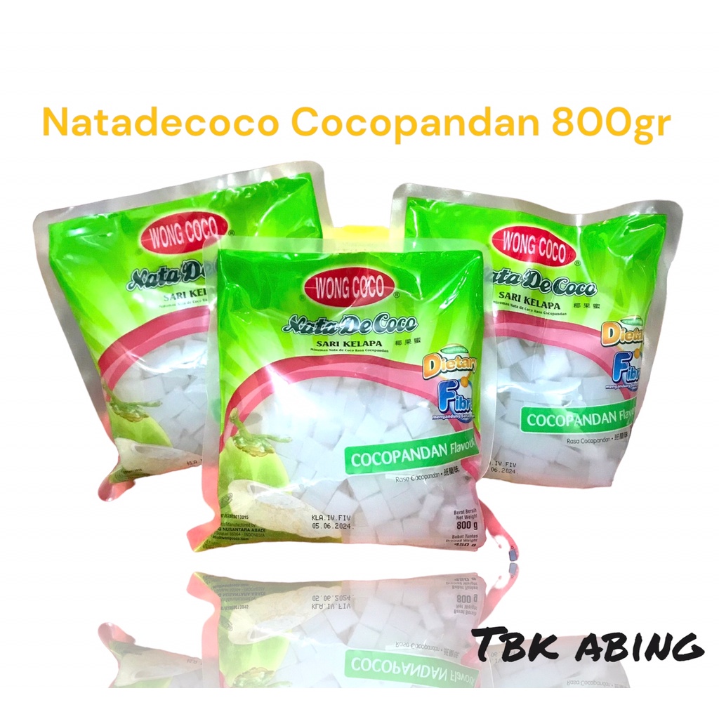 

Wong Coco Nata De Coco Cubes Cocopandan 800 gr