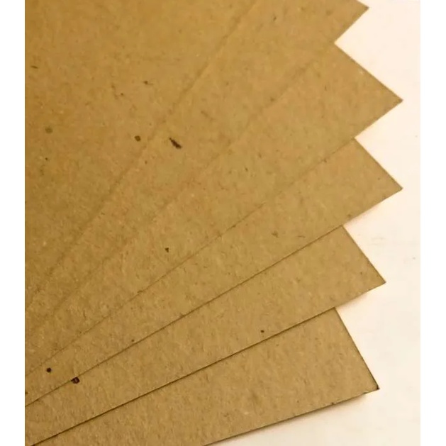 Kertas Kraft/ Kertas Samson/ Kertas Coklat 300gsm - Brown Blank Paper Craft
