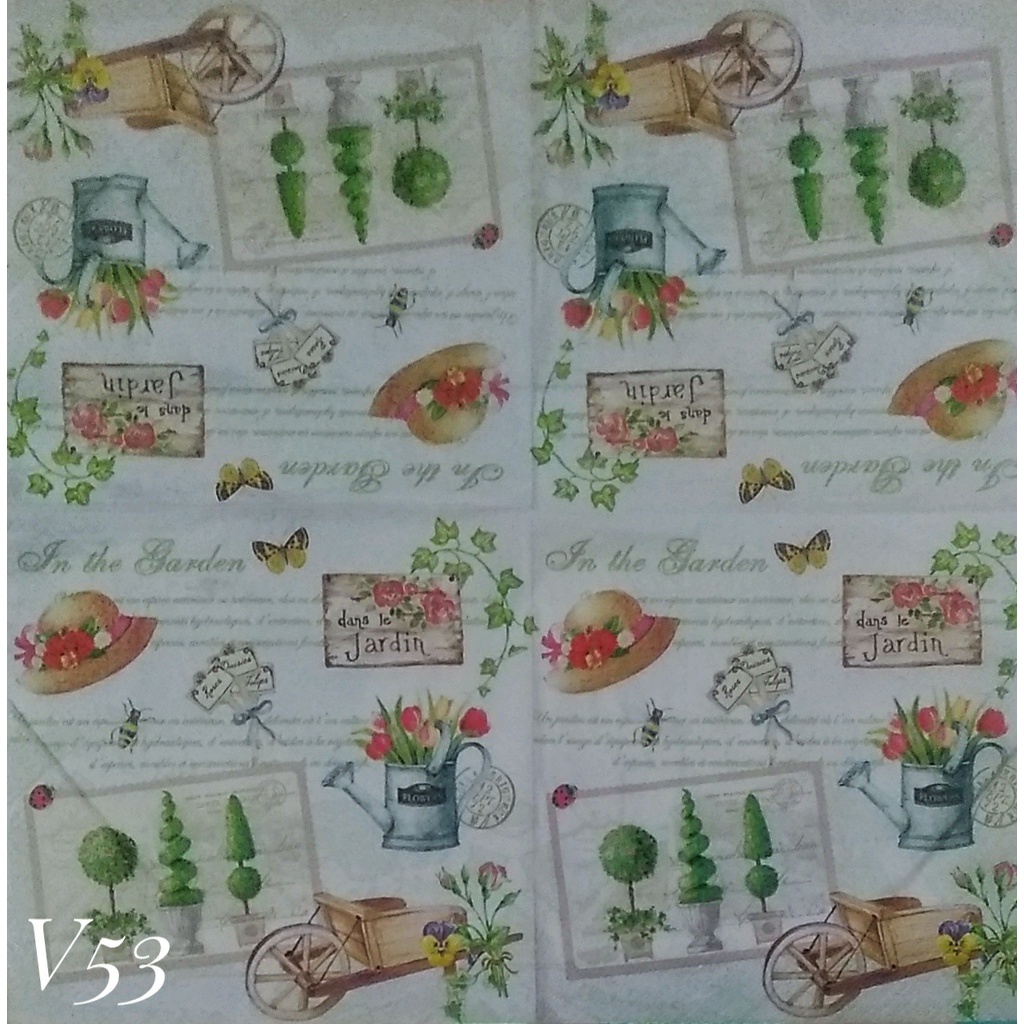 

Napkin Euro Vintage V53/ Tissue Decoupage