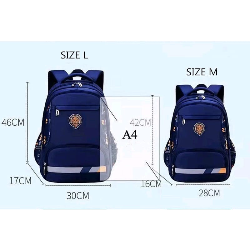 ( Mia ) TA017 Tas Ransel Anak Sekolah Impor / Tas Anti Air / Tas Punggung Anak / Tas Sekolah Import SD