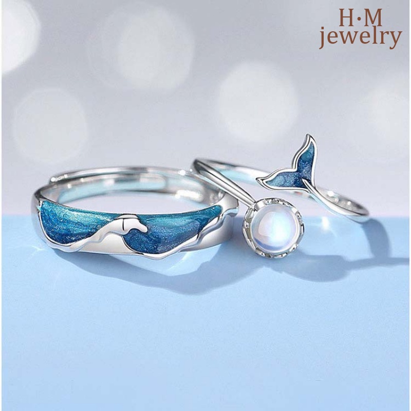Pangeran Kecil Dan Mawar Cincin Pasangan Epoxy Sumpah Cinta Abadi Ornamen Pria Dan Wanita Teman Hadiah Hari Valentine
